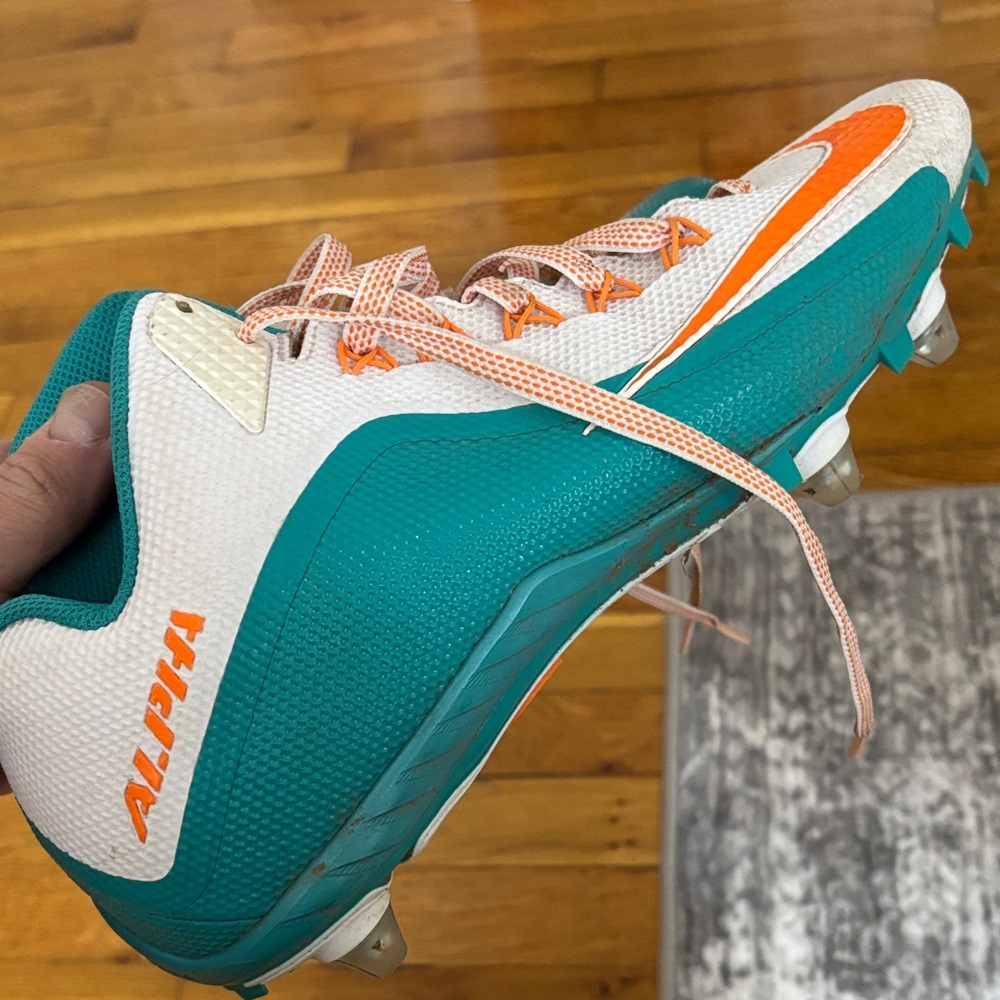 Nike Alpha Teal and Orange Cleats